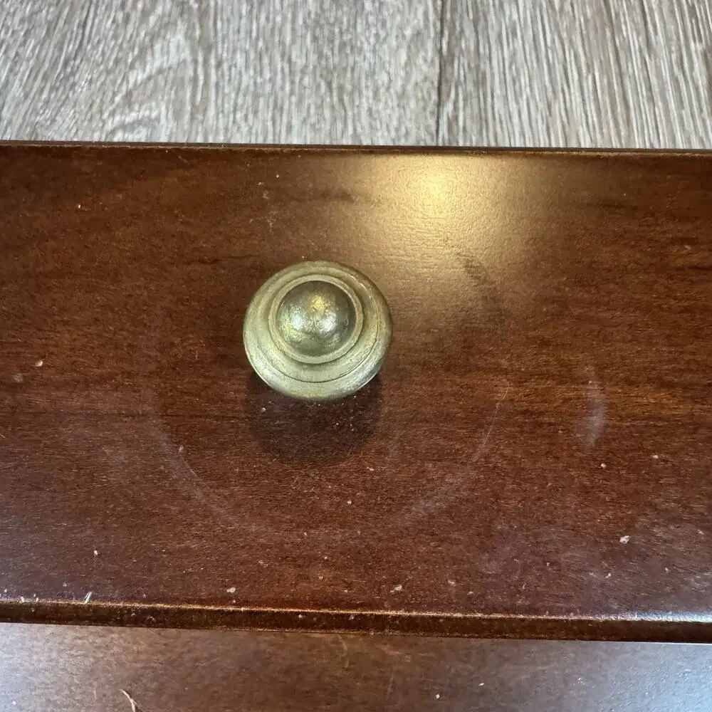 Bombay Company Wooden Desk Organizer Mail Sorter 1996 Hidden Compartment